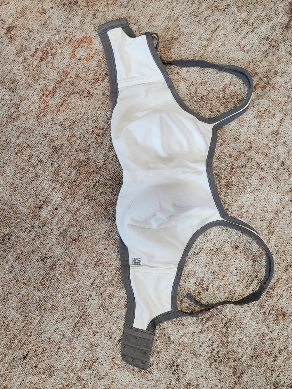Natori White and Gray Sports Bra
